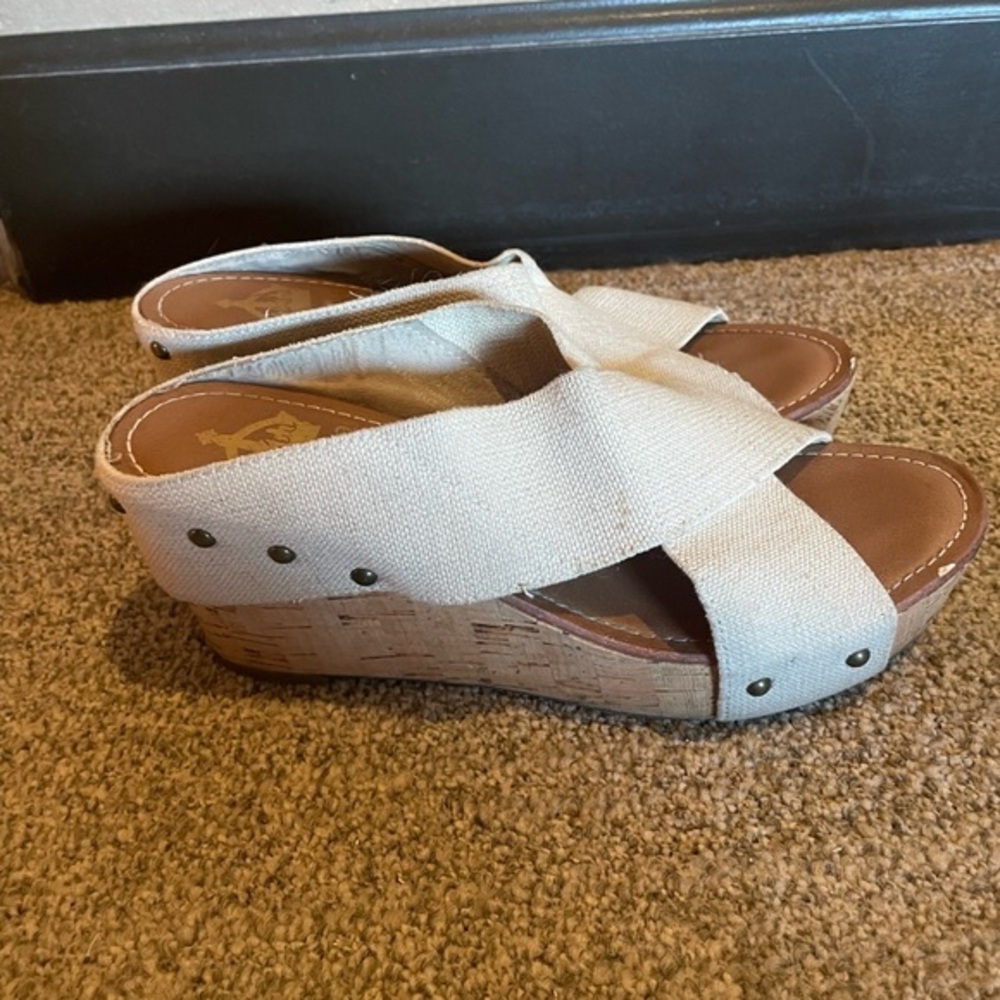 Crown Vintage cork wedges